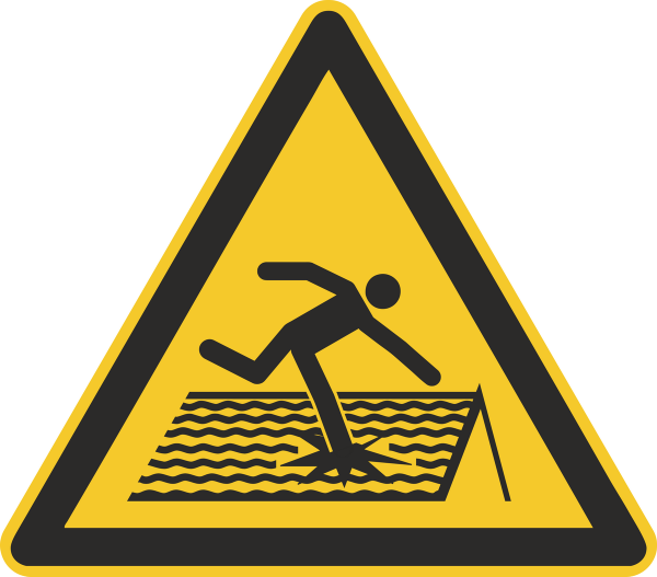 Warnzeichen Aufkleber DIN ISO 7010